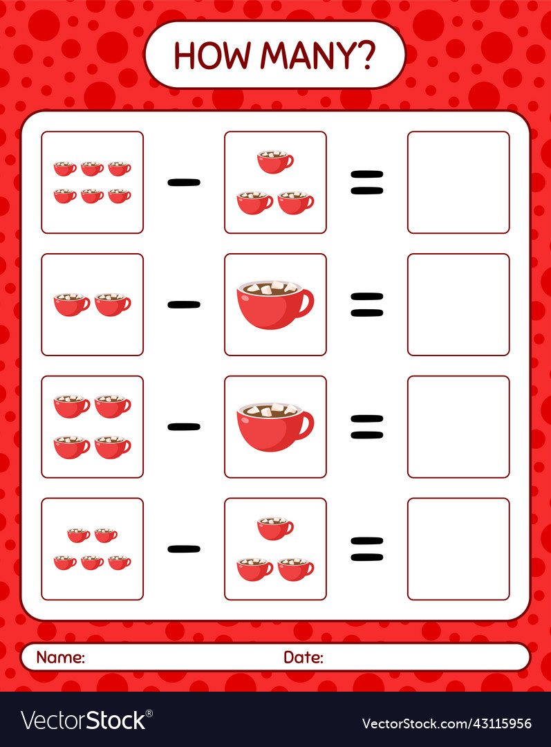 How many counting game with marshmallow on hot