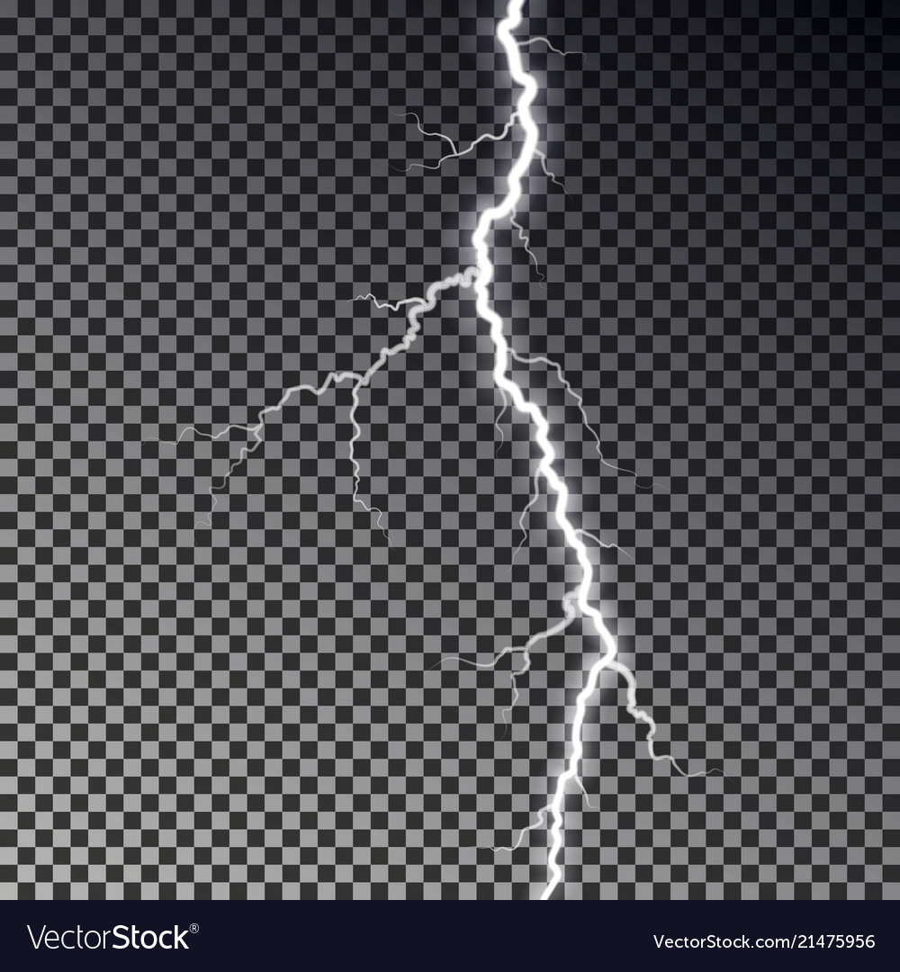 Lightning Bolt on Checkered Background