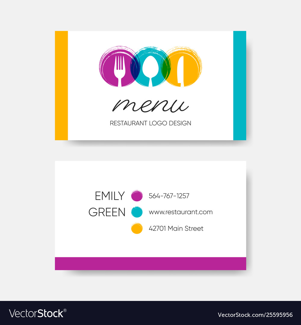 Template For Menu Cards from cdn2.vectorstock.com