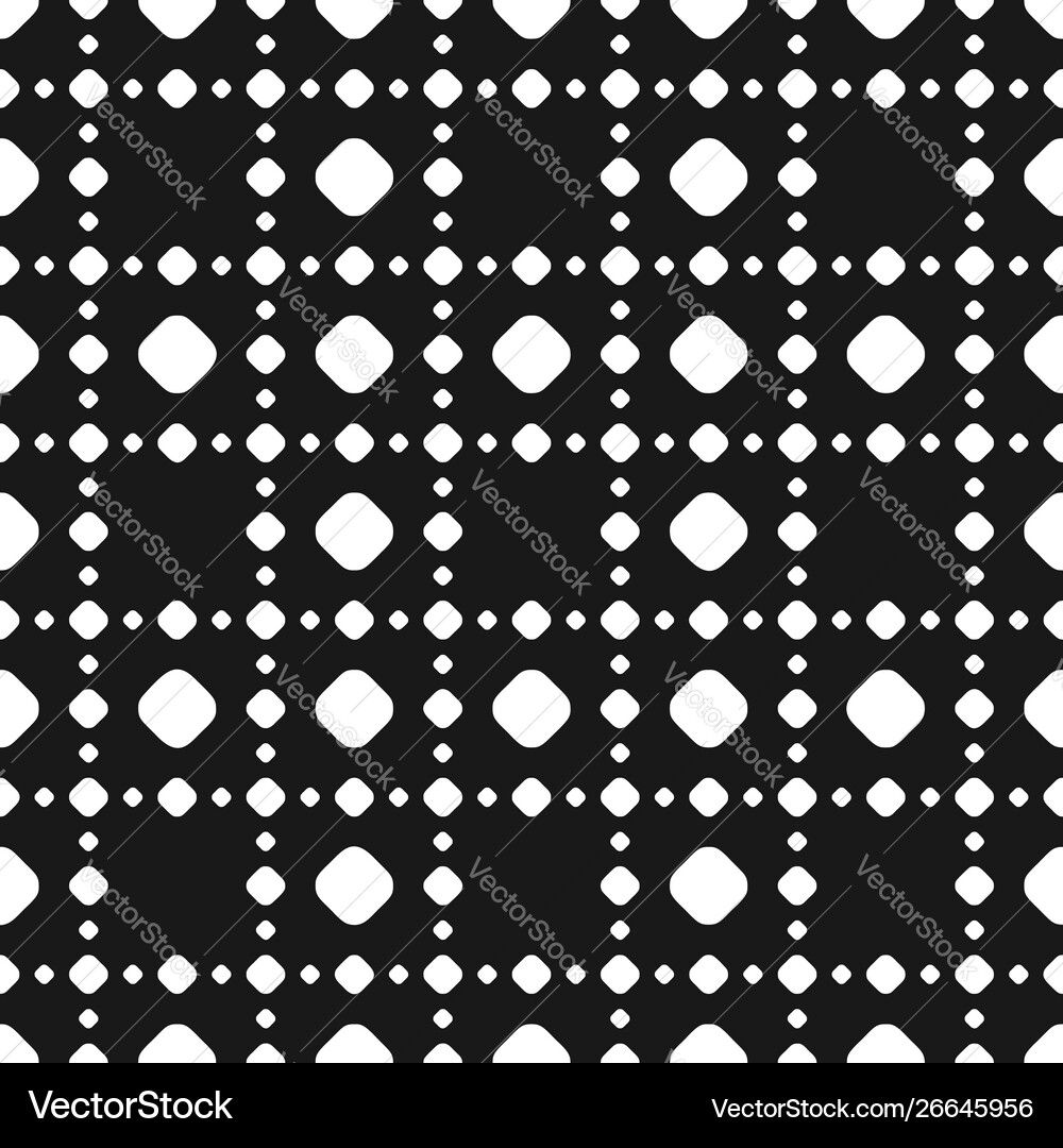 Polka dot seamless pattern black white subtle Vector Image
