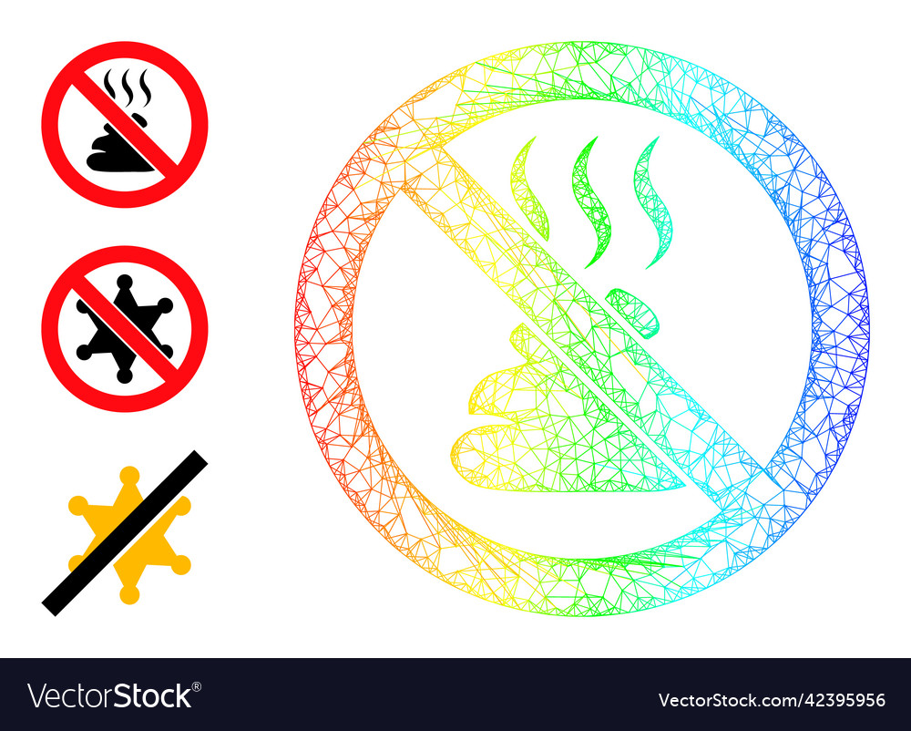 Spectral gradient net mesh stop shit smell icon