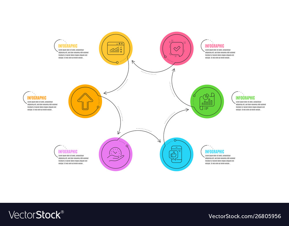 Web traffic report document and mobile like icons vector image Web traffic report document and mobile like icons