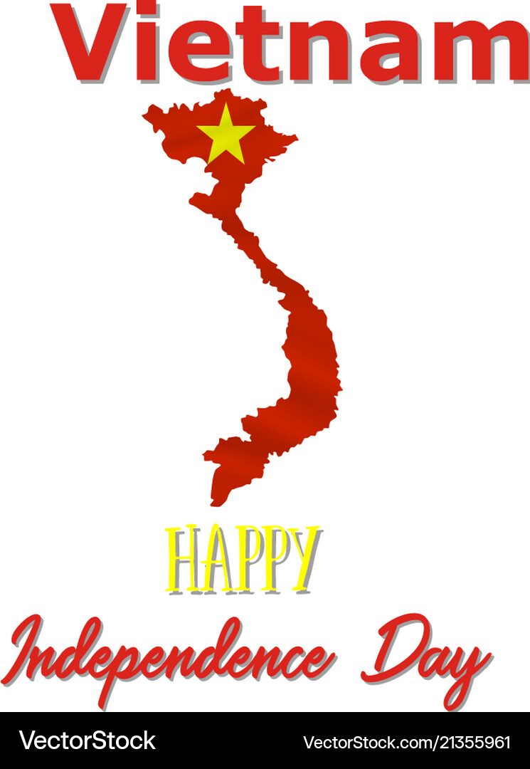 2 September Vietnam Independence Day Background Vector Image