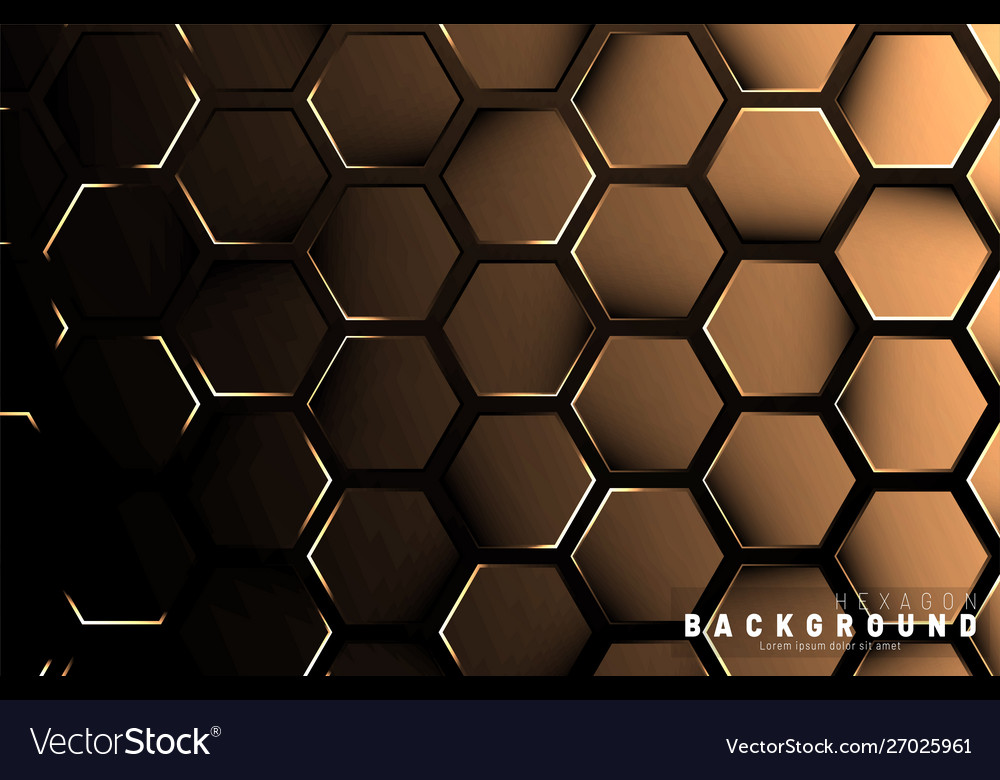 Abstract hexagon gradient colorful light pattern vector image Abstract hexagon gradient colorful light pattern
