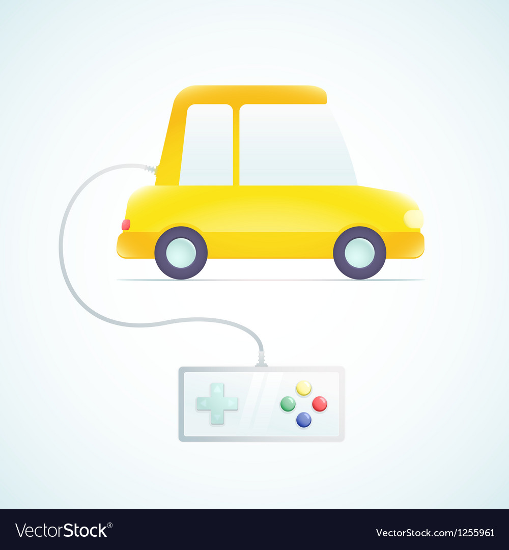 Car with a gamepad