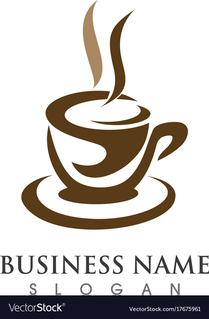 Coffee cup logo template