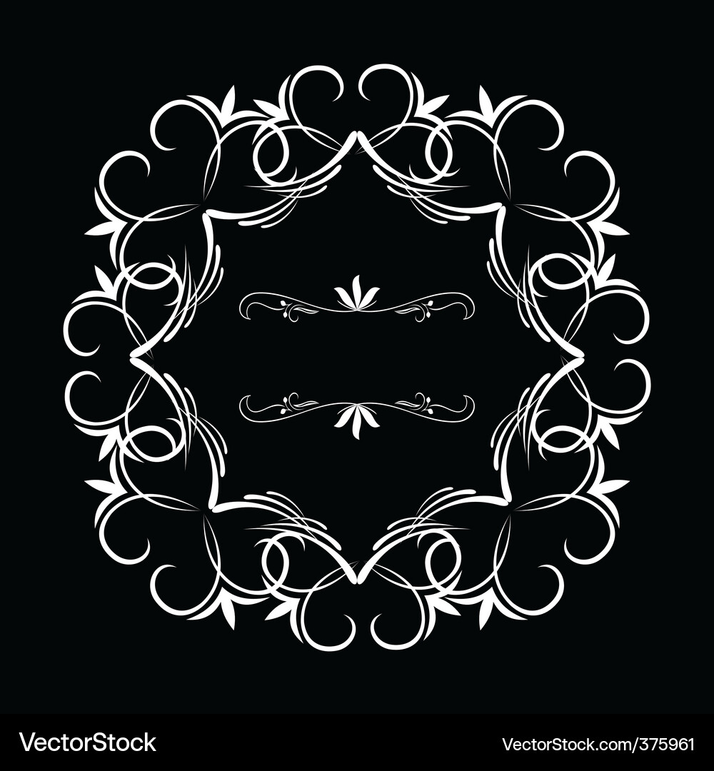 Decorative frame Royalty Free Vector Image - VectorStock