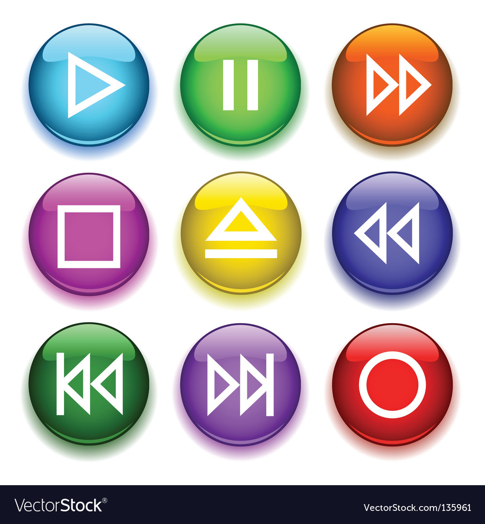 Glossy Button Icons