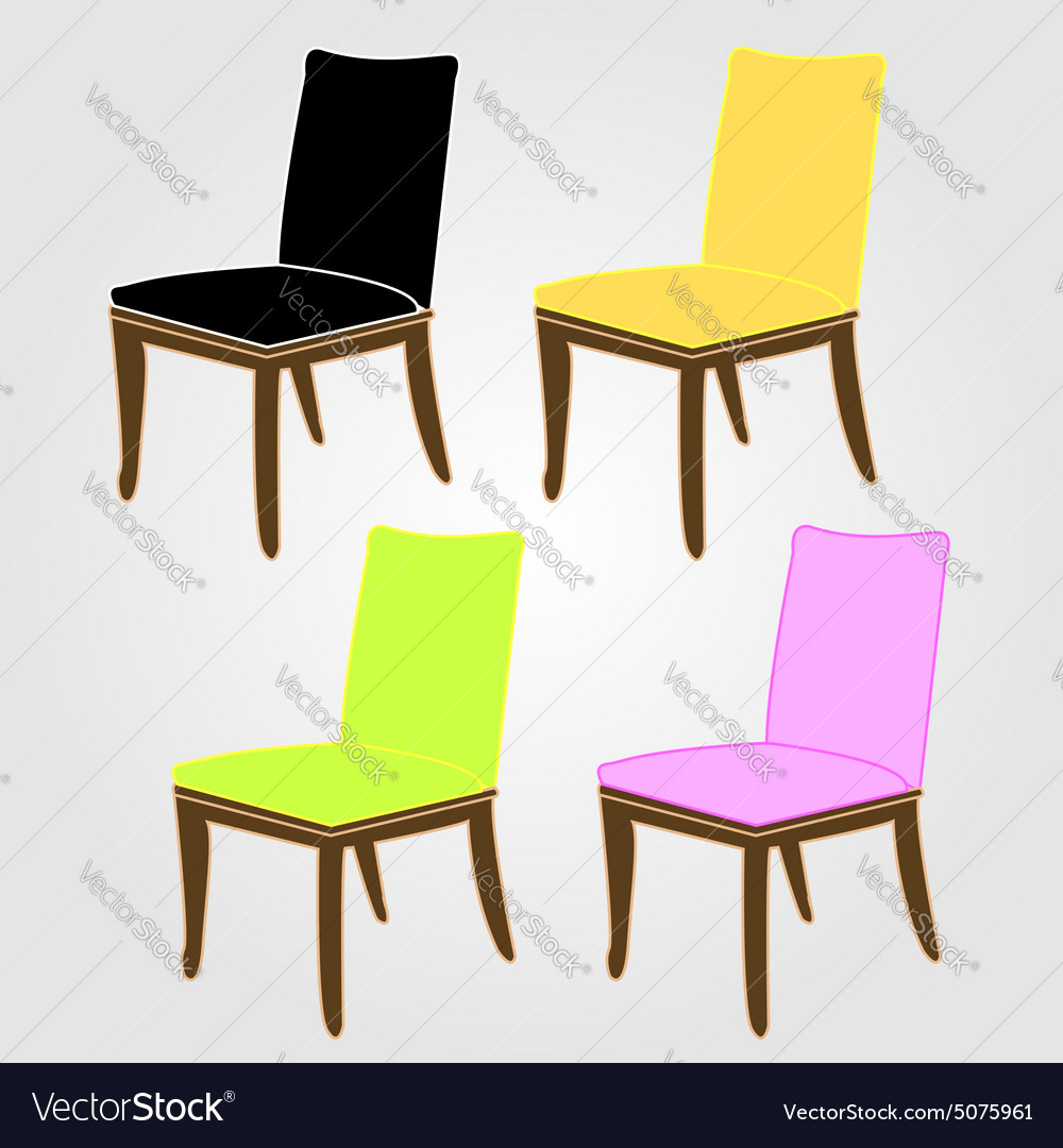 Graphic Of Dining Chairs Royalty Free Vector Image Graphic Of Dining Chairs Vector Image