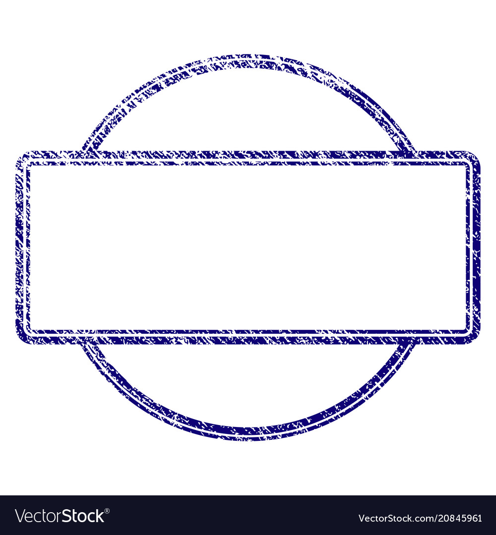 Grunge textured double round and rectangle frame