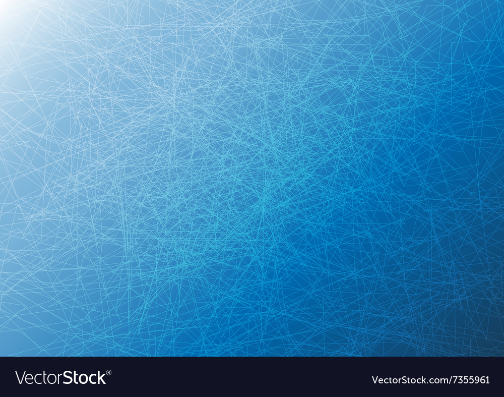 Intersection line on blue