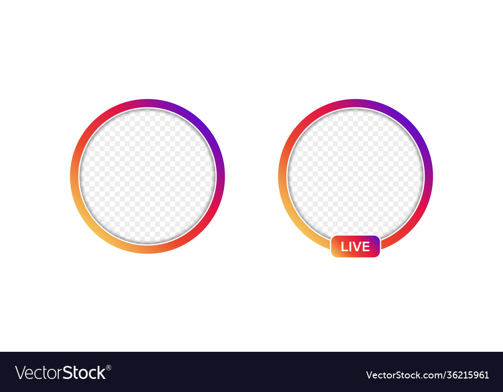 Live frame icon with transparent background