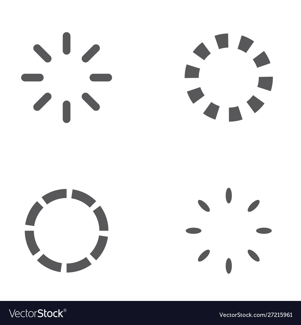 Loading icon design vector image Loading icon design