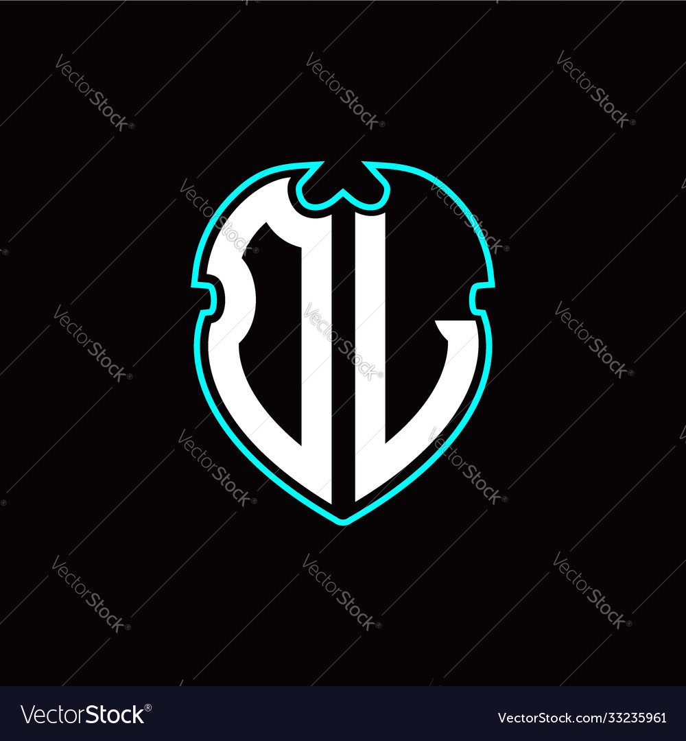 O l initial logo design with a shield shape vector image O l initial logo design with a shield shape