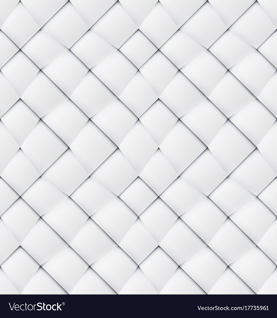 Patchwork seamless white origami pattern