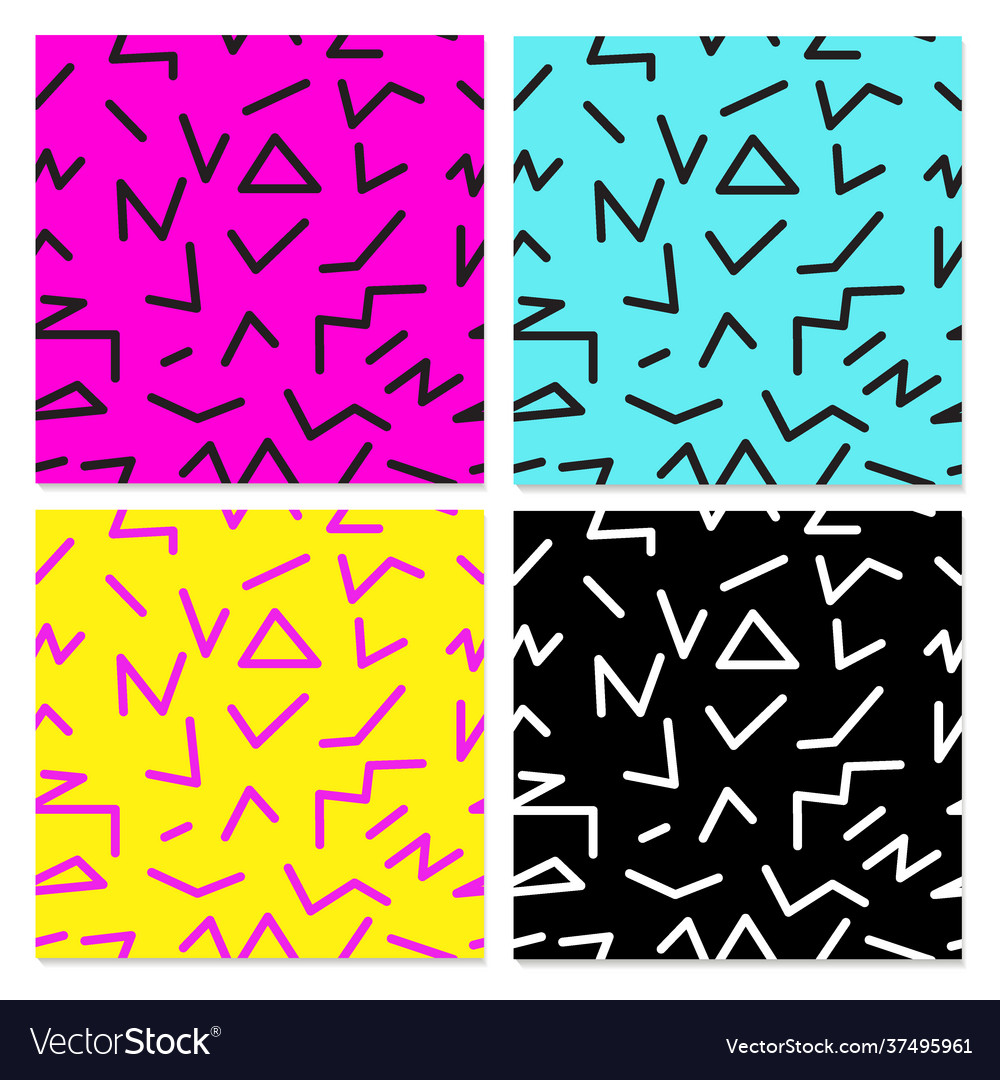 Seamless abstract geometric pattern in retro Vector Image Seamless abstract geometric pattern in retro