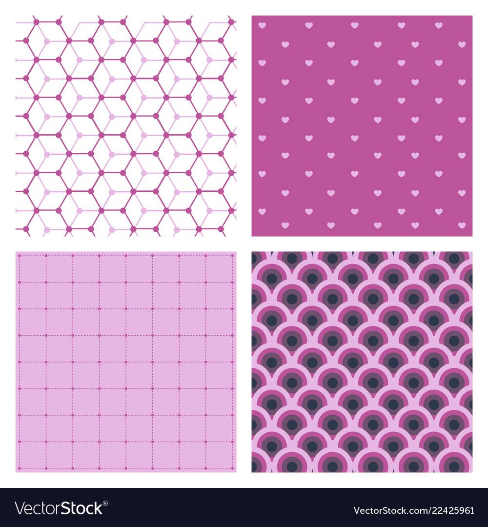 Set of abstract stylish pattern