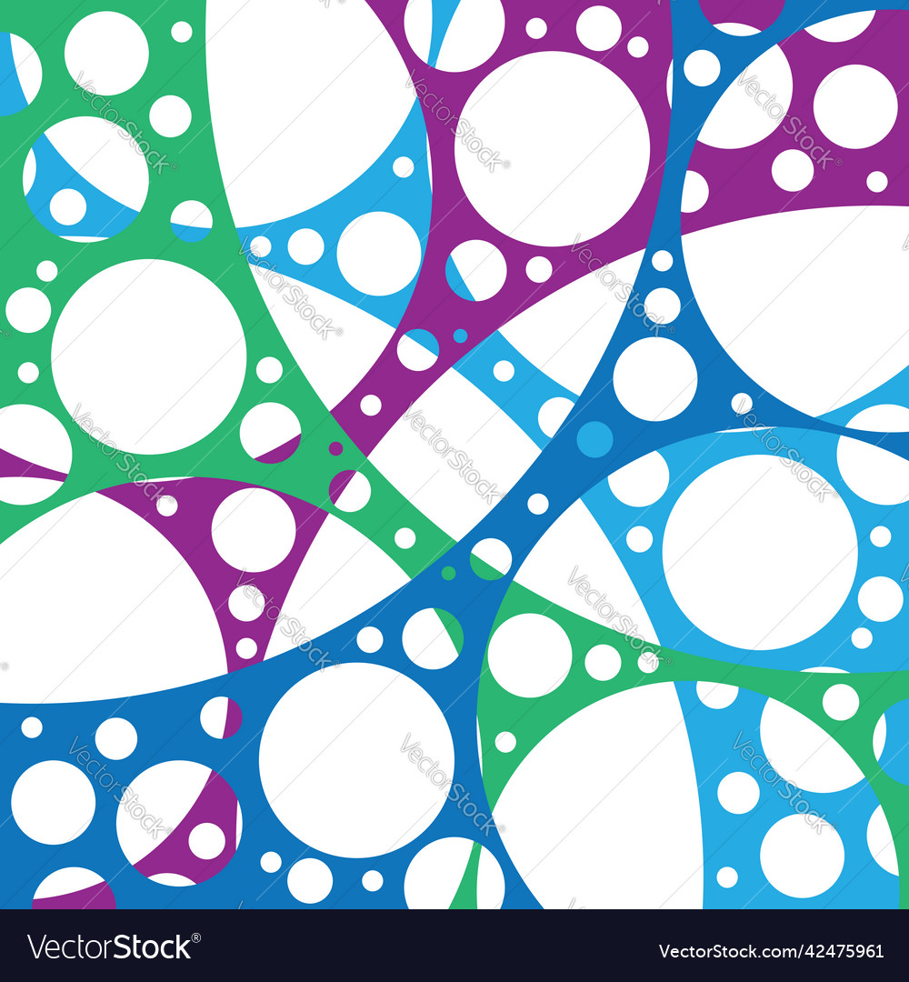 Structure with circles and bubbles in an abstract