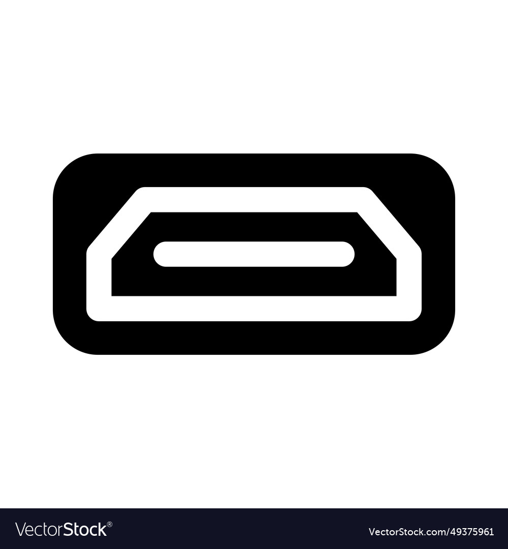 Video connection for older computer displays Vector Image