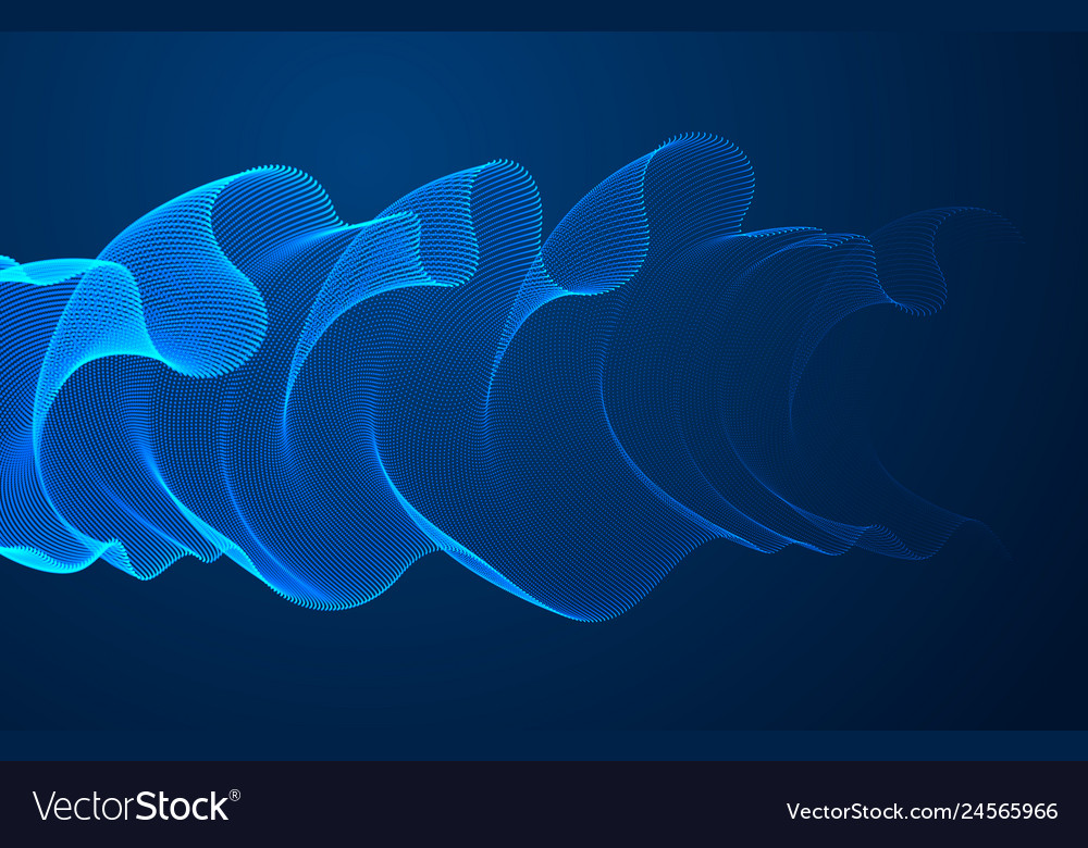 Abstract background with magic wave of flowing Vector Image Abstract background with magic wave of flowing
