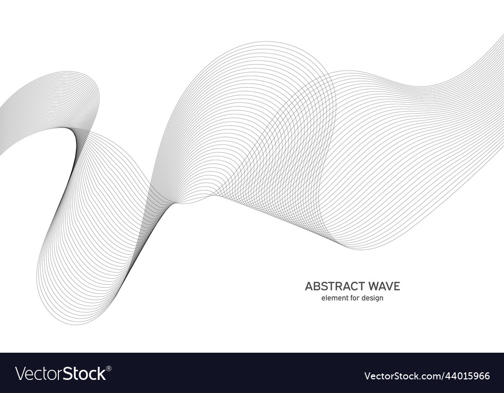 Abstract wave element for design digital