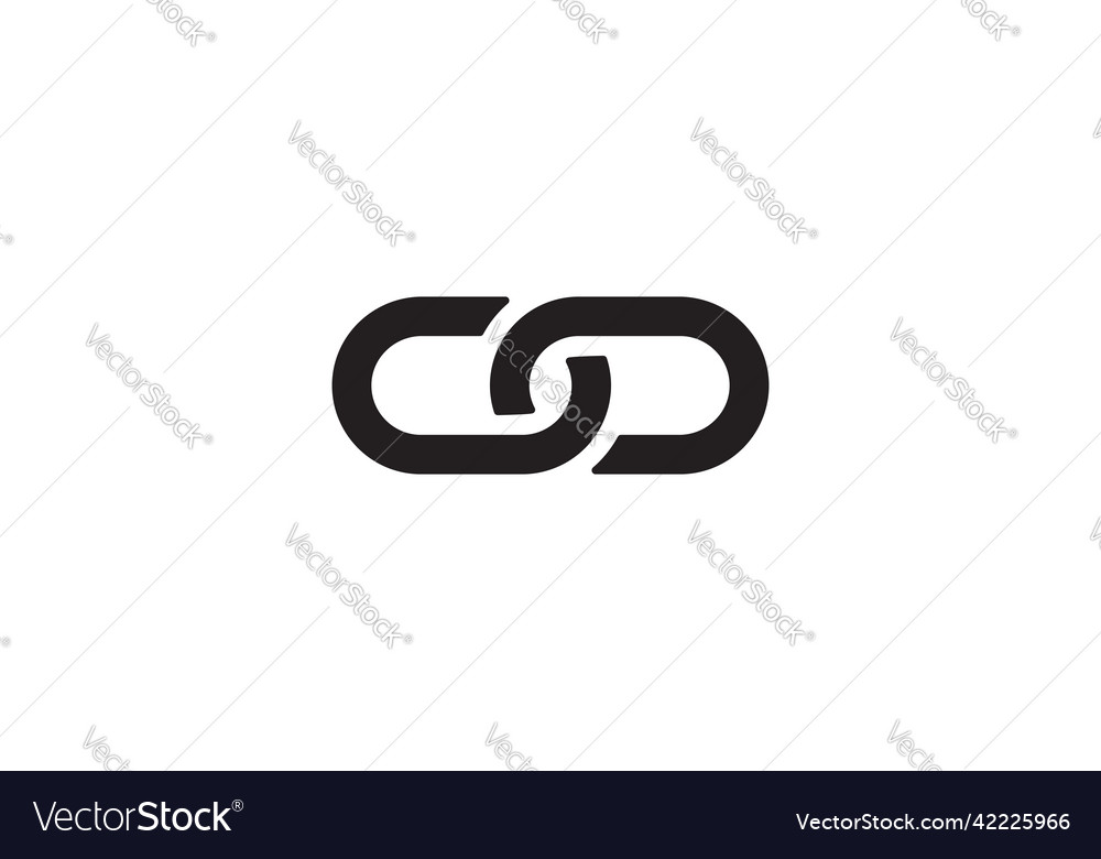 Chain link icon connection sign linked interface