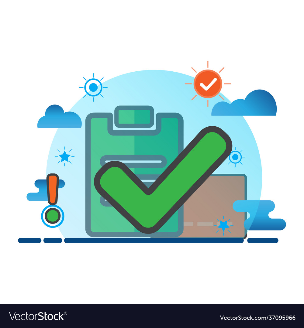 Checkmark flat icon can use for design