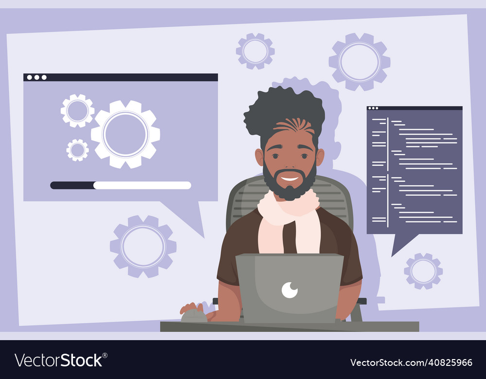 Developer web in laptop