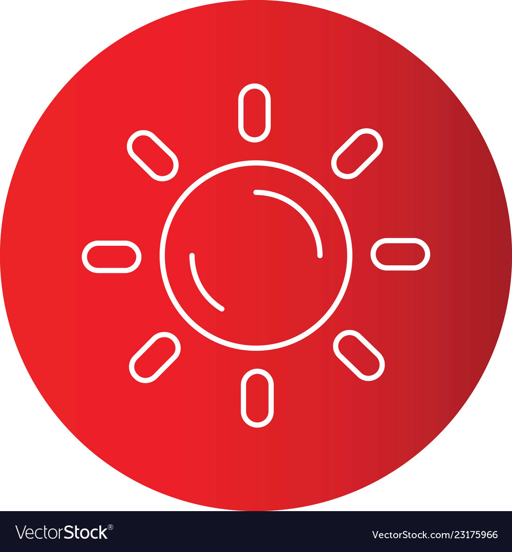 Gradient line circle perfect icon or pigtogram Vector Image