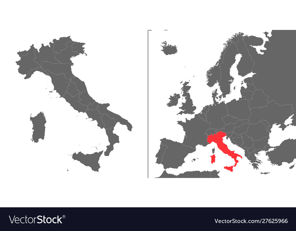 Italy Map - European Region