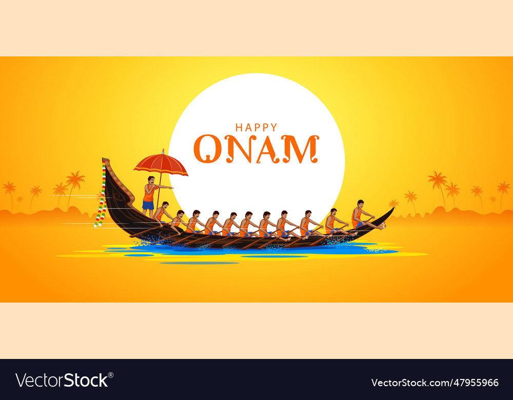 Onam celebration background for happy