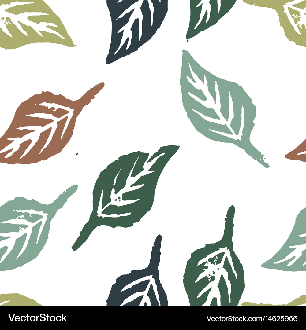 Seamless botanic pattern Royalty Free Vector Image