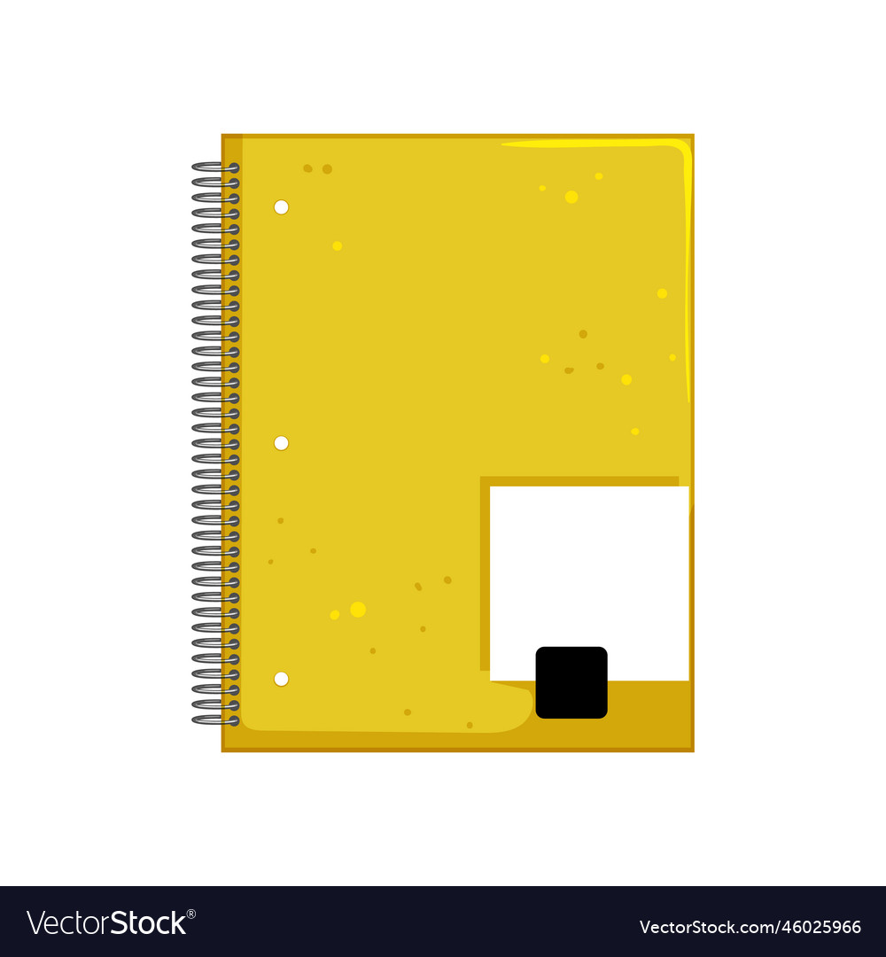 Template notebook cartoon Royalty Free Vector Image