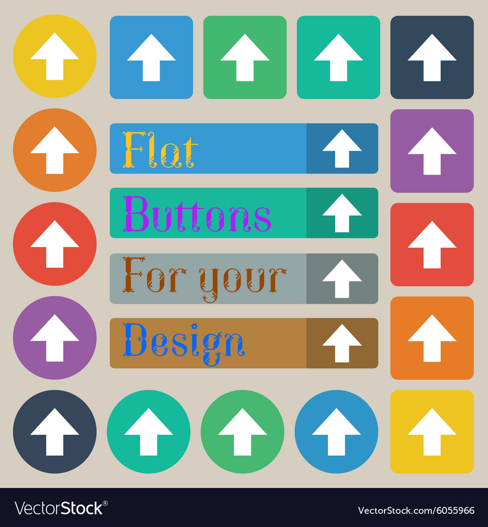 This side up sign icon fragile package symbol set
