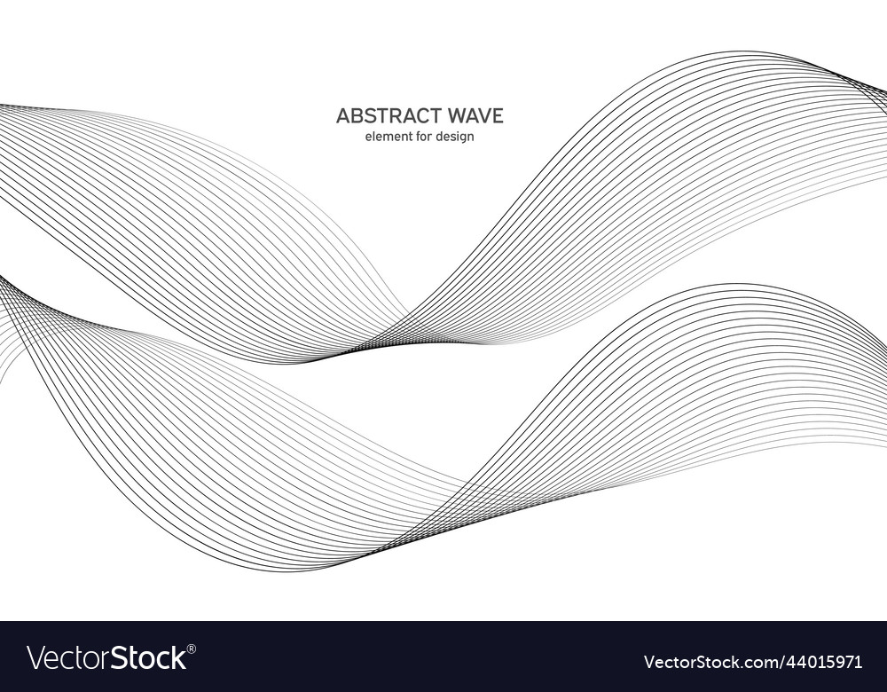 Abstract wave element for design digital vector image Abstract wave element for design digital