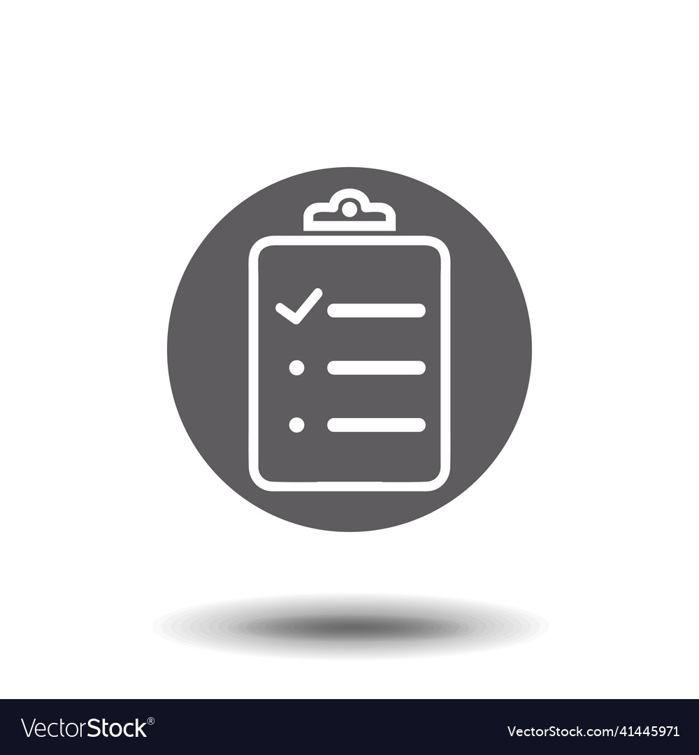 Checklist icon one of set web icons vector image Checklist icon one of set web icons