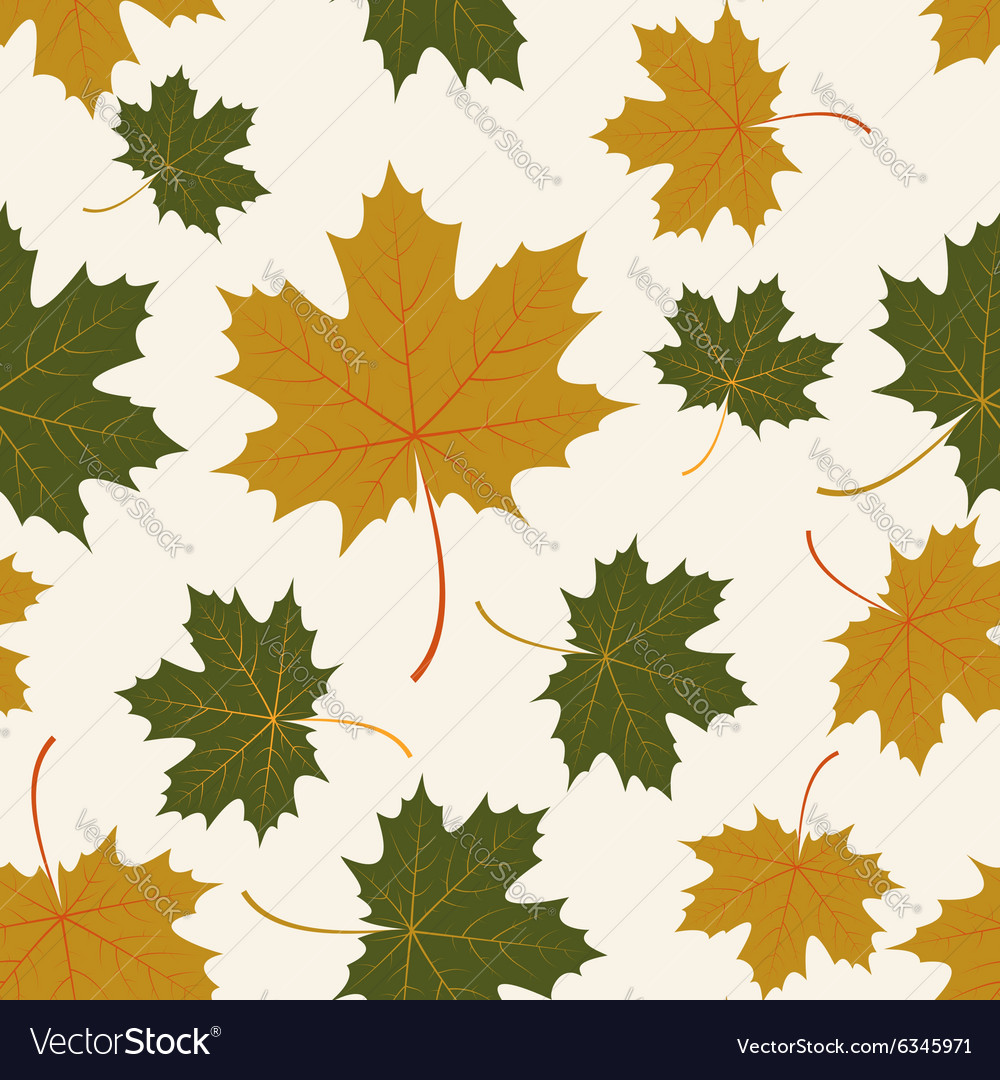 Seamless with autumn maple leaves Royalty Free Vector Image