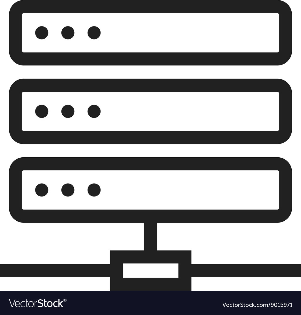 Server Royalty Free Vector Image - VectorStock