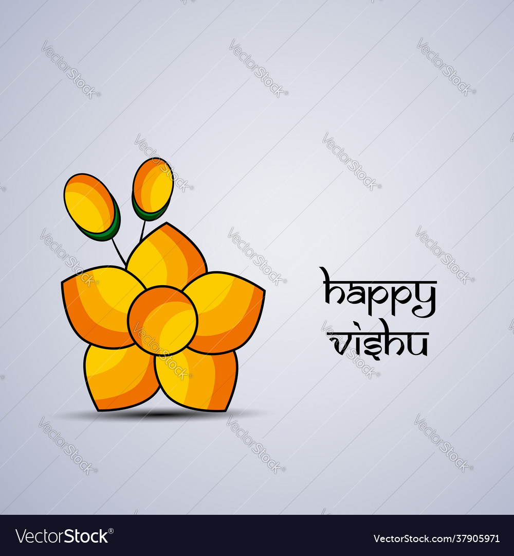 Vishu background vector image Vishu background