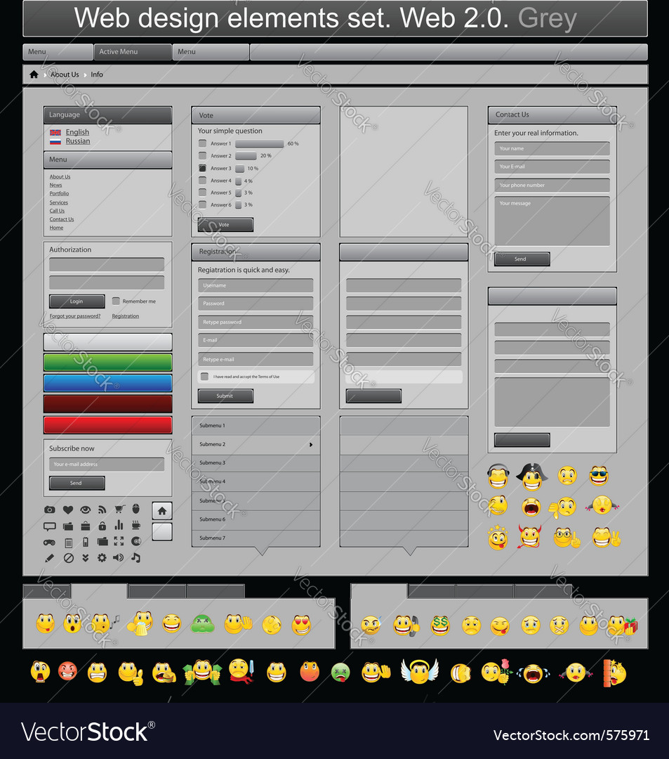 Web design elements