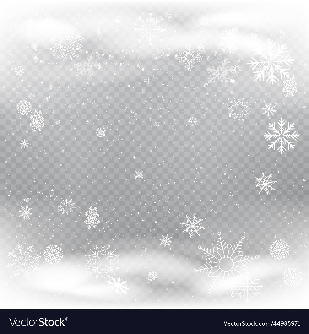 Free: Snowy winter background, gray sky