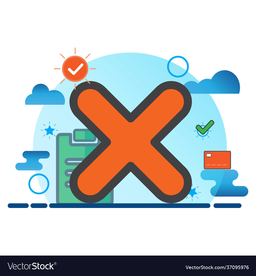 Delete flat icon can use for design