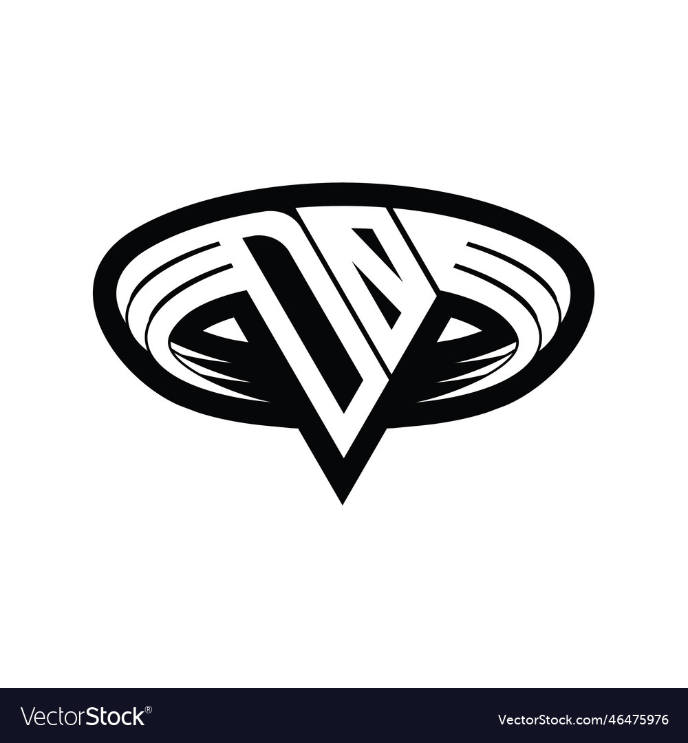 Do logo monogram with triangle shape slice