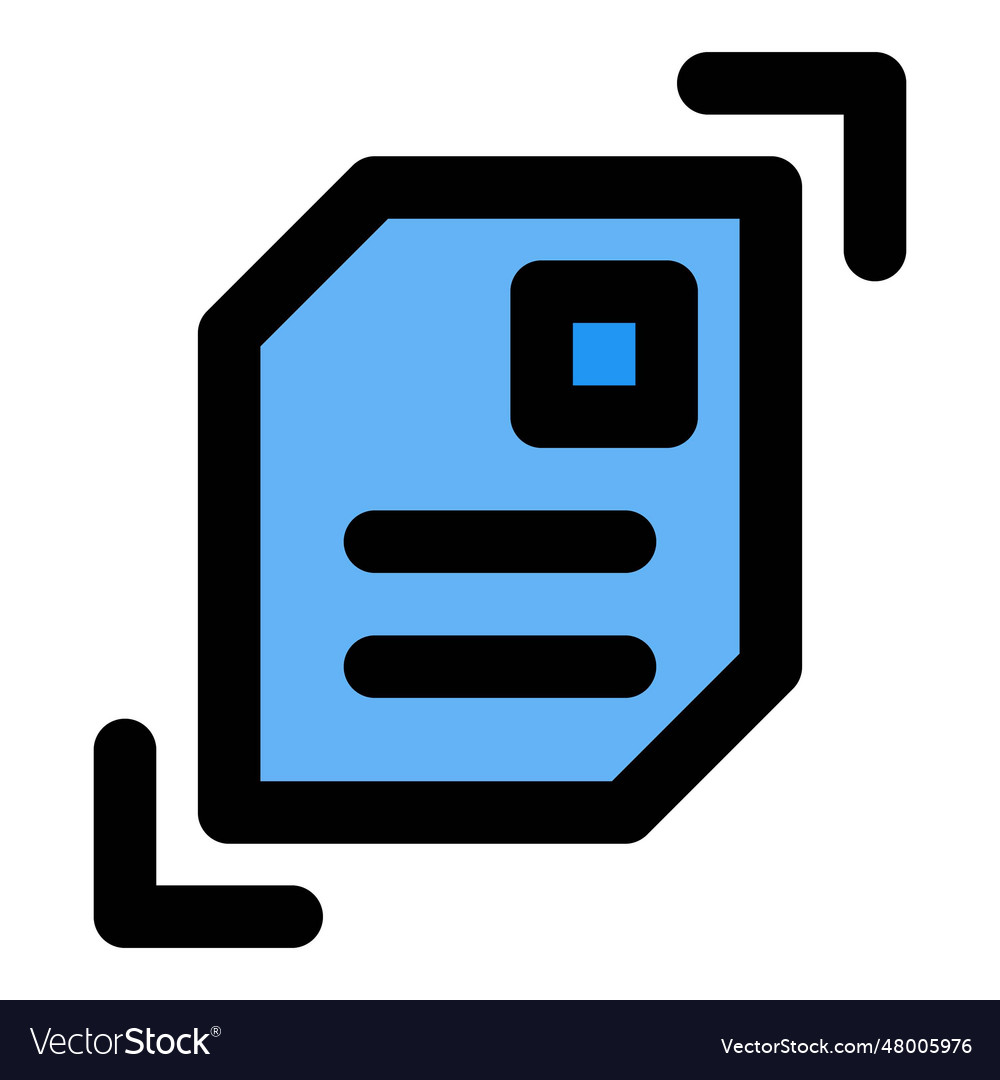 Scanner for digital files security Royalty Free Vector Image