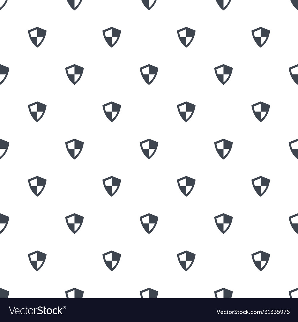 Security shield pattern repeat seamless