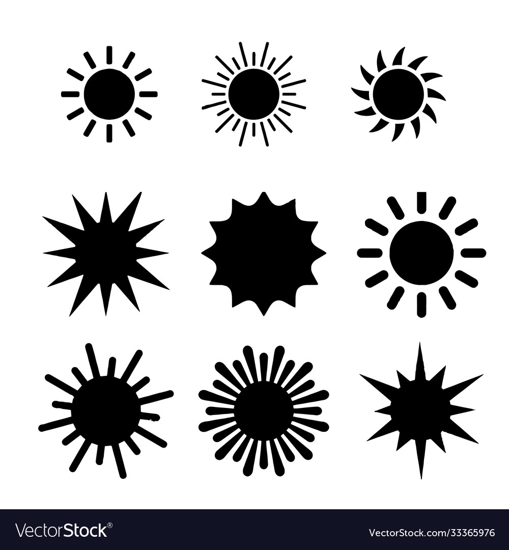 Sun set hand drawn vector image Sun set hand drawn