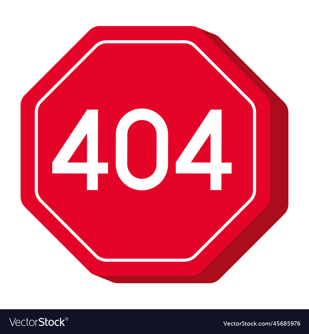 Tech error 404 sign