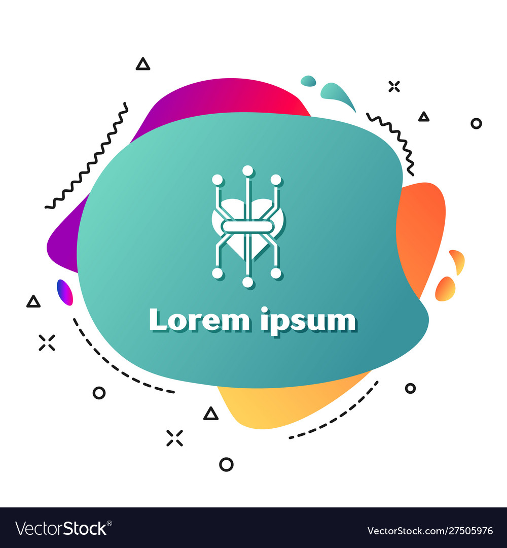 White processor icon isolated on background Vector Image White processor icon isolated on background