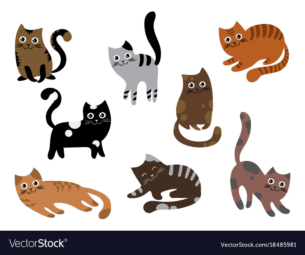 cats-clipart-cats-clipart-set-gatos-gatitos-grey-cat-black-cat-images