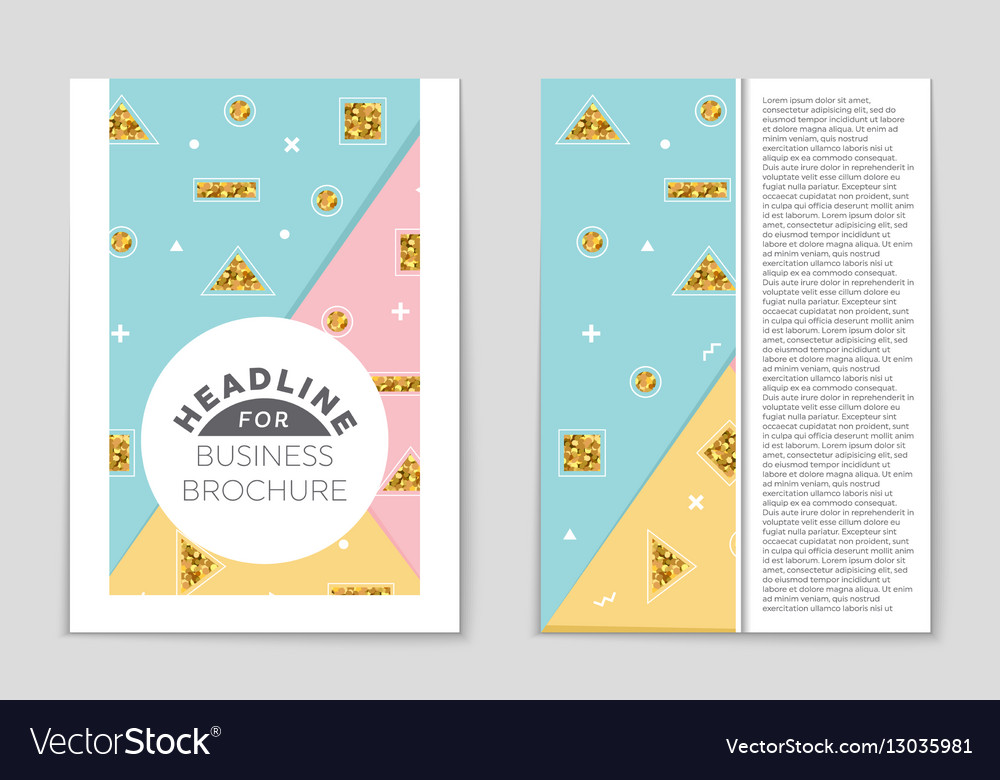 Abstract layout background set for art